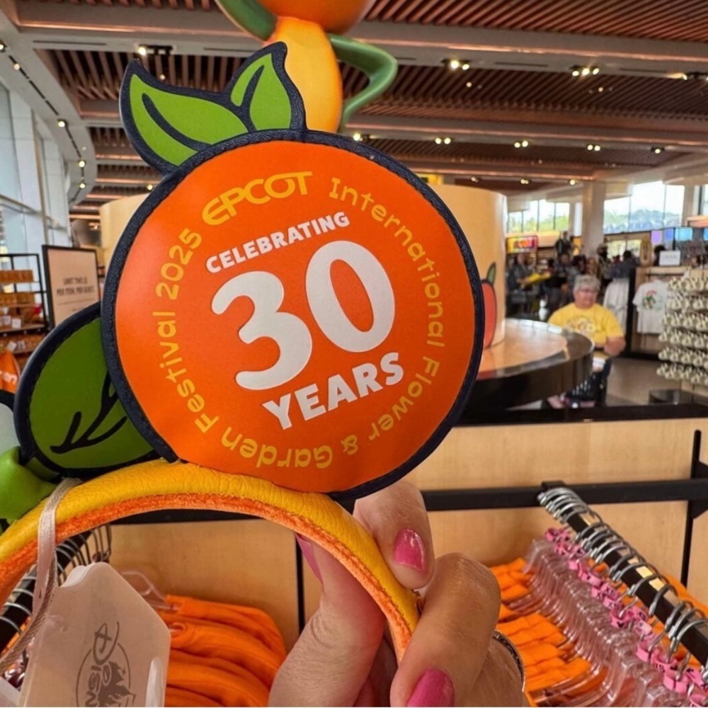 Loungefly 2025 Epcot Flower and Garden Orange Bird Headband - Picture 2 of 11